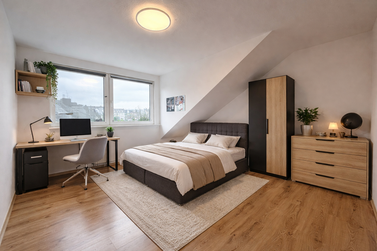 Möblierungsvorschlag Schlafzimmer