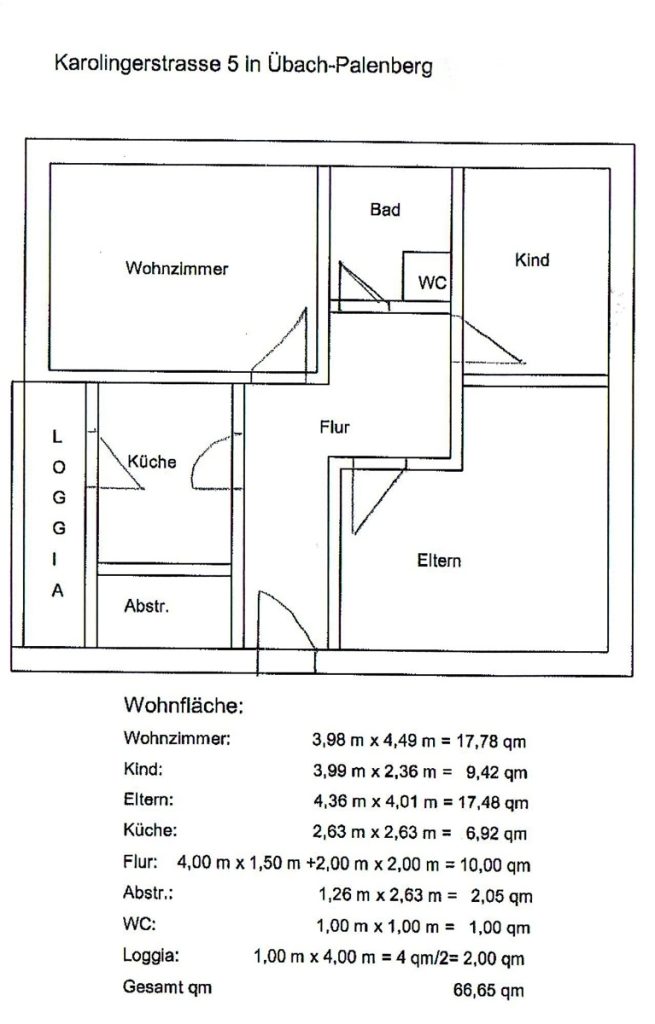 Immobilienangebot - Übach-Palenberg - Alle - Kapitalanlage mit 6,37 % Rendite: 3-Zimmer-Erdgeschosswohnung mit Balkon
