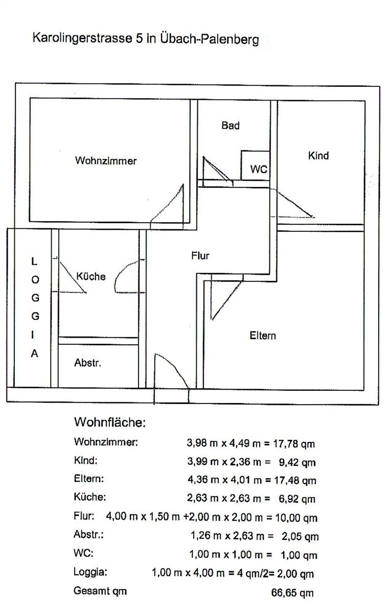 Immobilienangebot - Übach-Palenberg - Alle - Kapitalanlage mit 6,37 % Rendite: 3-Zimmer-Erdgeschosswohnung mit Balkon
