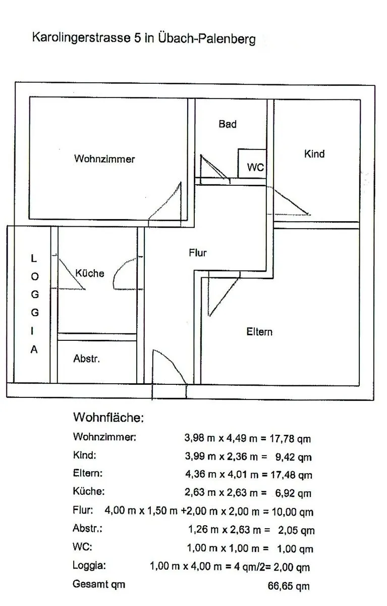 Immobilienangebot - Übach-Palenberg - Alle - Bezugsfreie 3-Zimmer-Erdgeschosswohnung mit Balkon in ruhiger Wohnlage