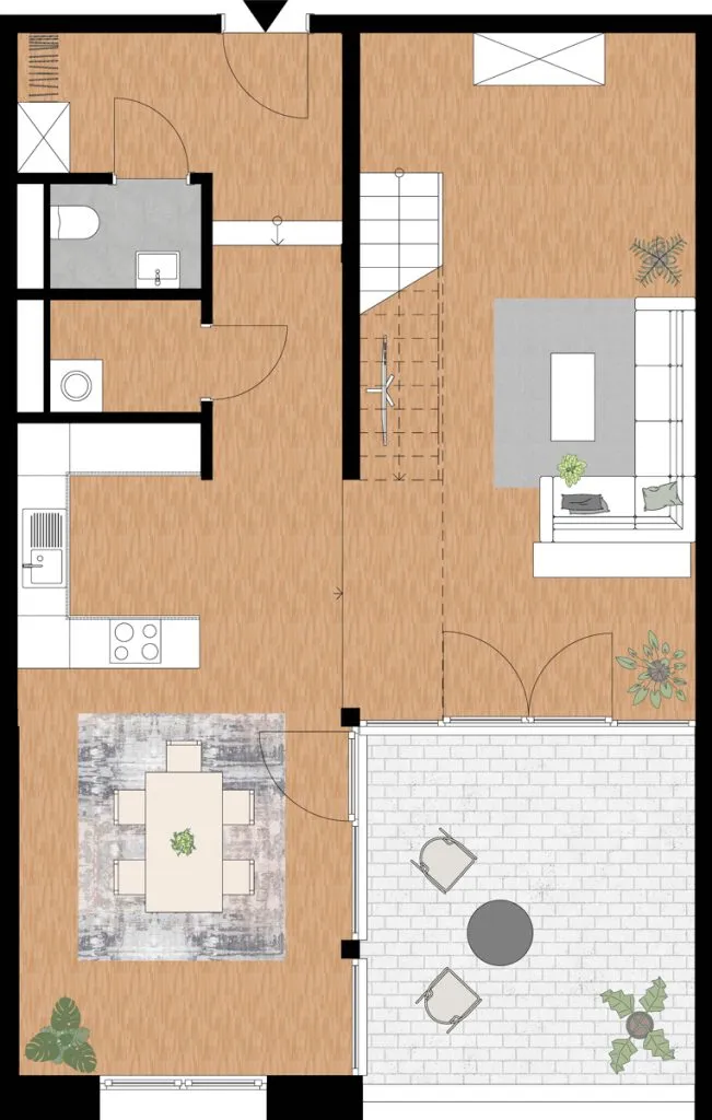 Immobilienangebot - Aachen / Laurensberg - Alle - Exklusives, saniertes Penthouse mit großer Dachterrasse und Einbauküche