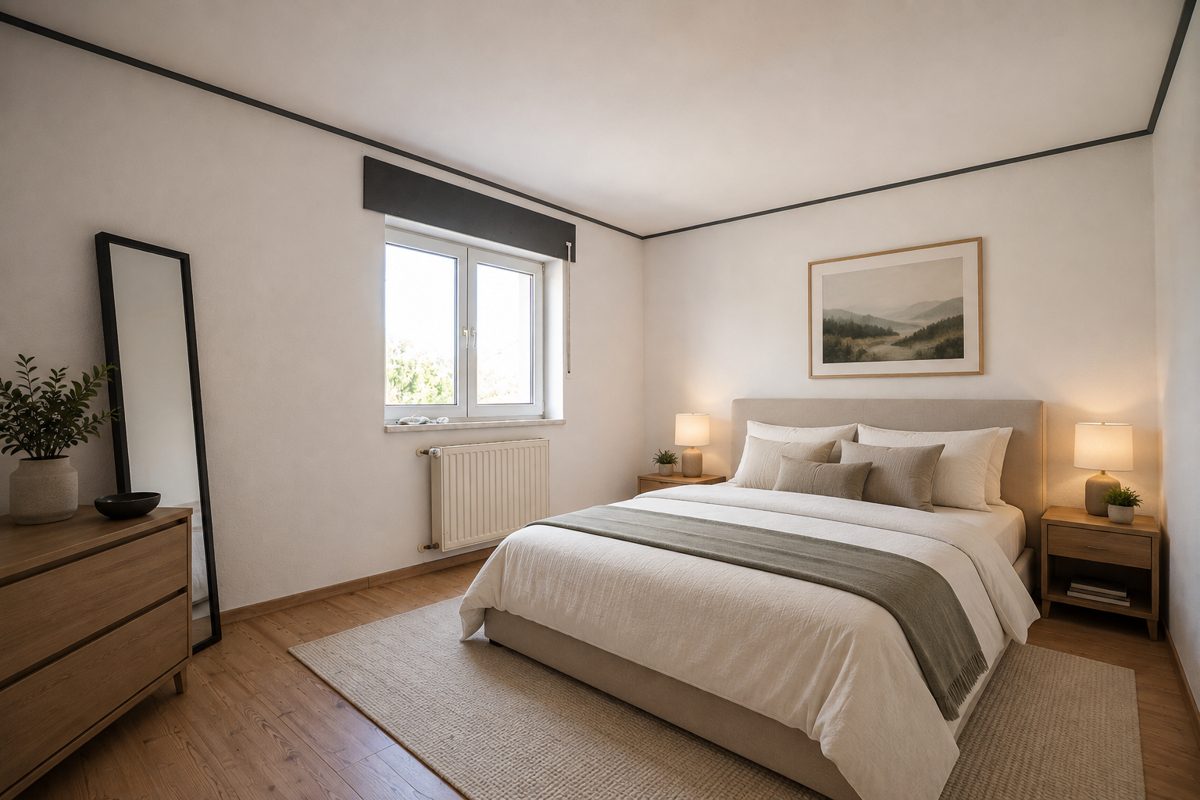 Zimmer 1 (KI gestaged) Immobilienangebot - Übach-Palenberg - Alle - Großzügiges Zweifamilienhaus mit Einliegerwohnung und weitläufigem Garten