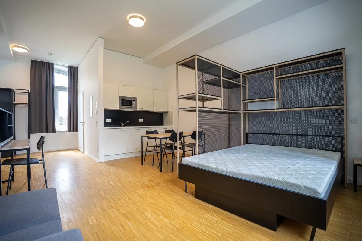 Immobilienangebot - Aachen - Alle - Vollmöbliertes 1-Zimmer-Apartment mit großzügiger Diele