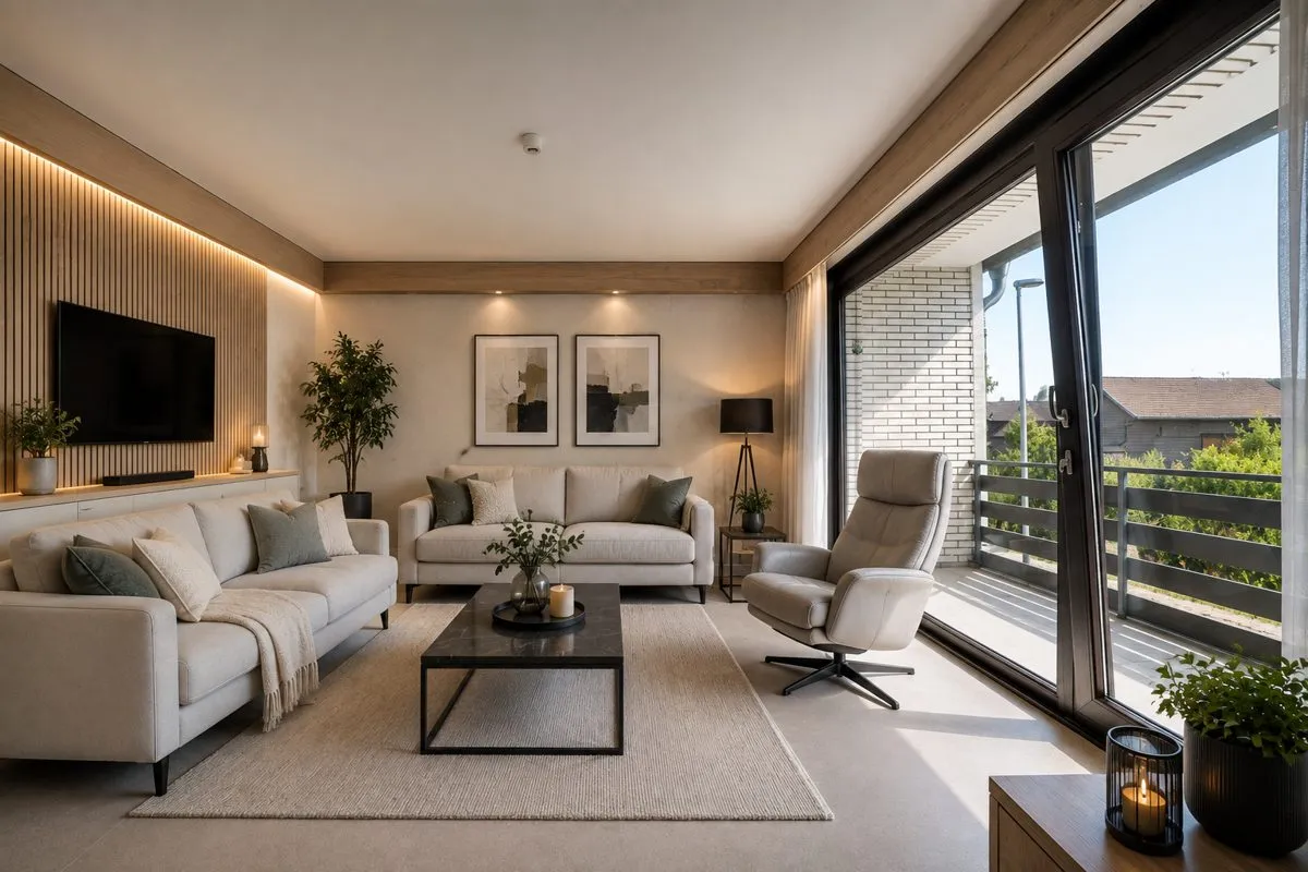Immobilienangebot - Aachen - Alle - Großzügige 3-Zimmer-Wohnung mit zwei Balkonen und eigenem Garten