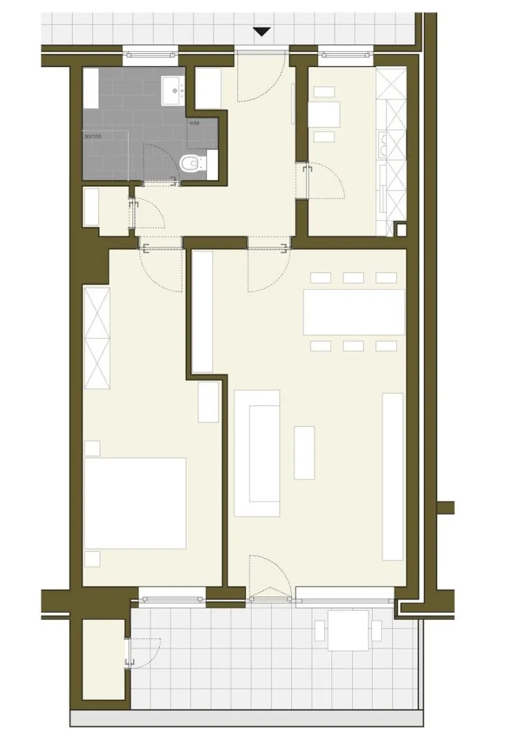 Immobilienangebot - Aachen / Laurensberg - Alle - Erstbezug nach Kernsanierung – 2-Zimmer-Wohnung mit Balkon in Laurensberg