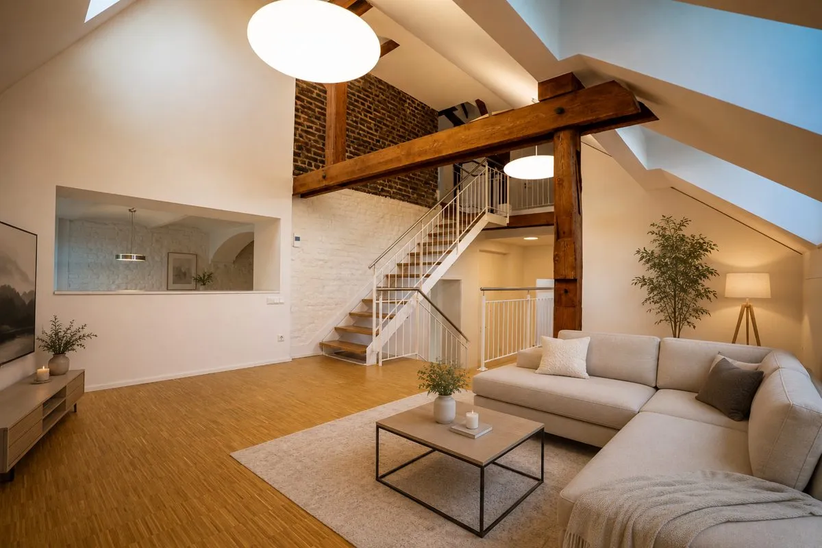 Immobilienangebot - Aachen / Laurensberg - Alle - Exklusives Penthouse – saniert, modern und mit Wintergarten